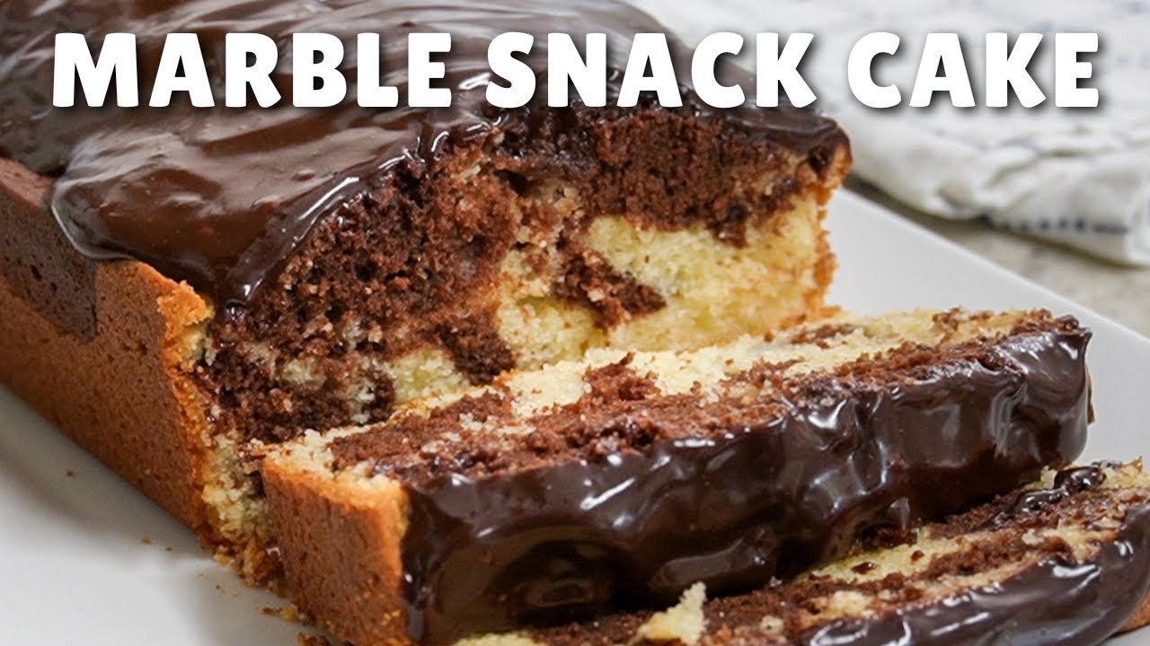Marble Loaf Cake - Chocolate and Vanilla Snack Cake