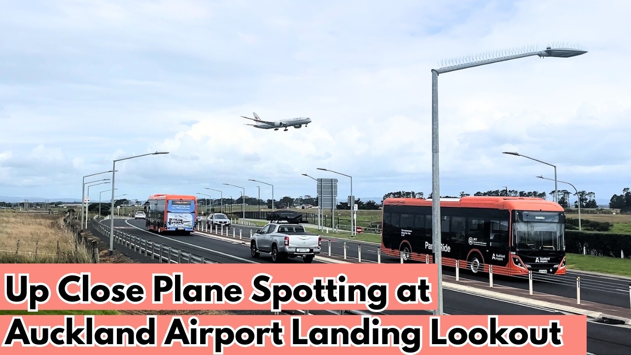 Best Close Up Landings at Auckland Airport Compilation