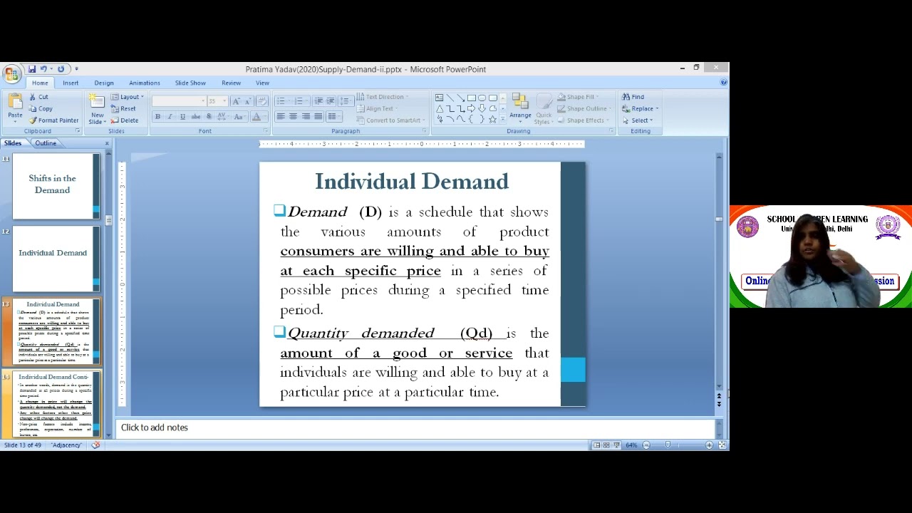 B A Programme   1st Sem   Economics Introductory MicroEconomics 1 Some Applications Of Demand & Supp