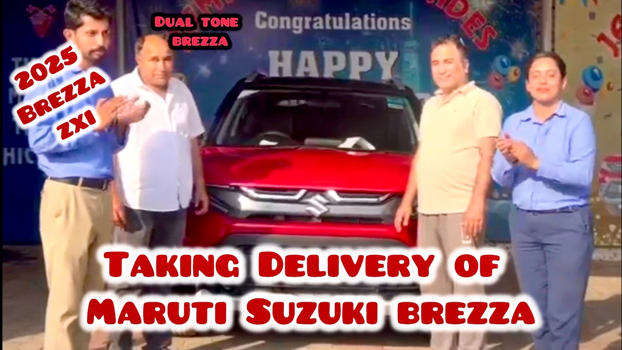 Taking Delivery of the Maruti Suzuki Brezza ZXI | Brezza ZXI Dual Tone | Brezza