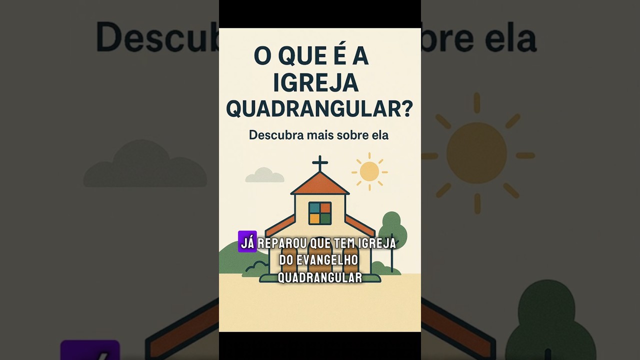 Conhe&ccedil;a a igreja do evangelho quadrangular  #igreja  #f&eacute; #curiosidades #quadrangular