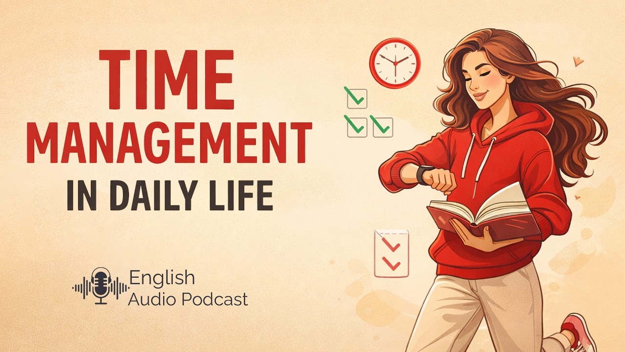 Time Management in Daily Life | Learn English by Listening | Slow English | English Audio Podcast