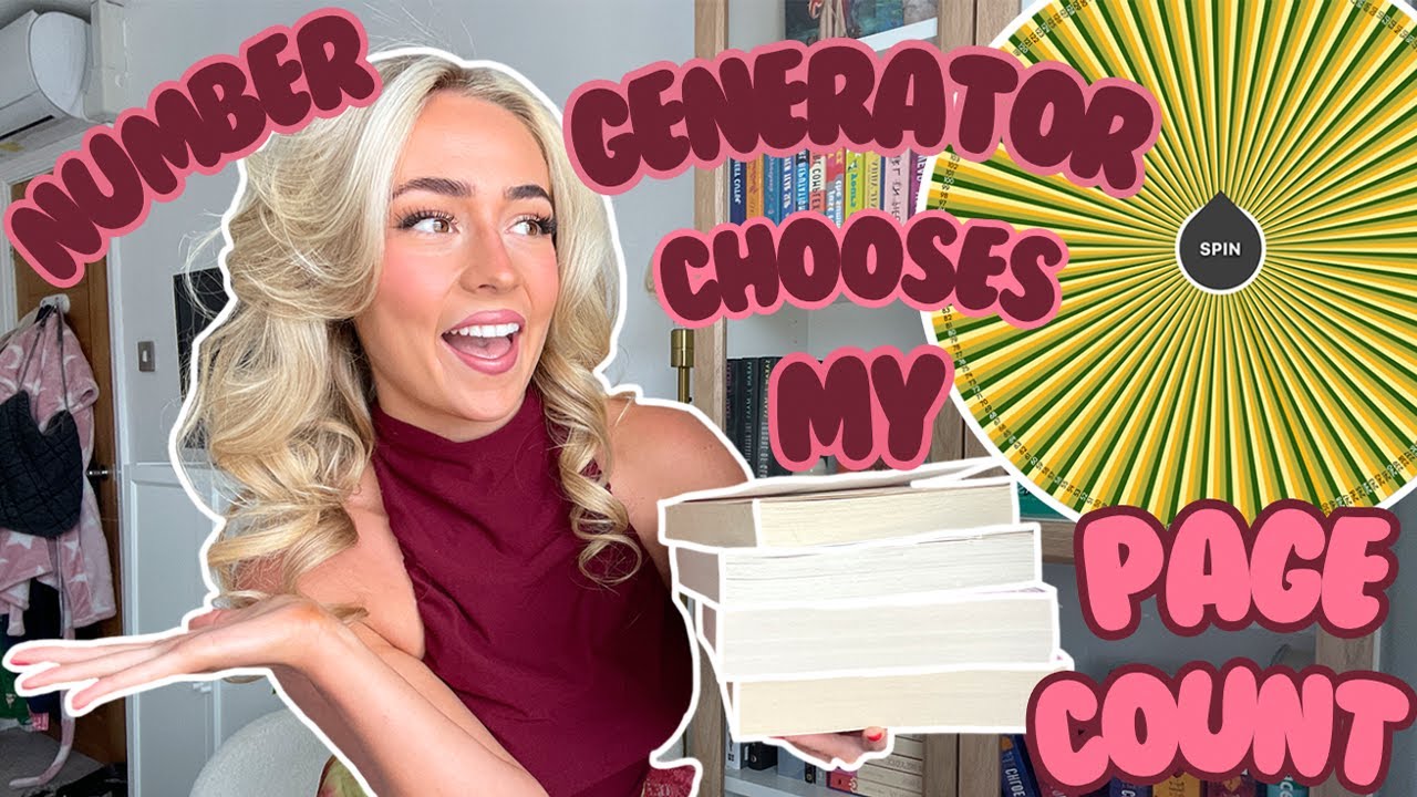 Random number generator chooses how many pages I read everyday for a week!📖✨ *SPOILER FREE*