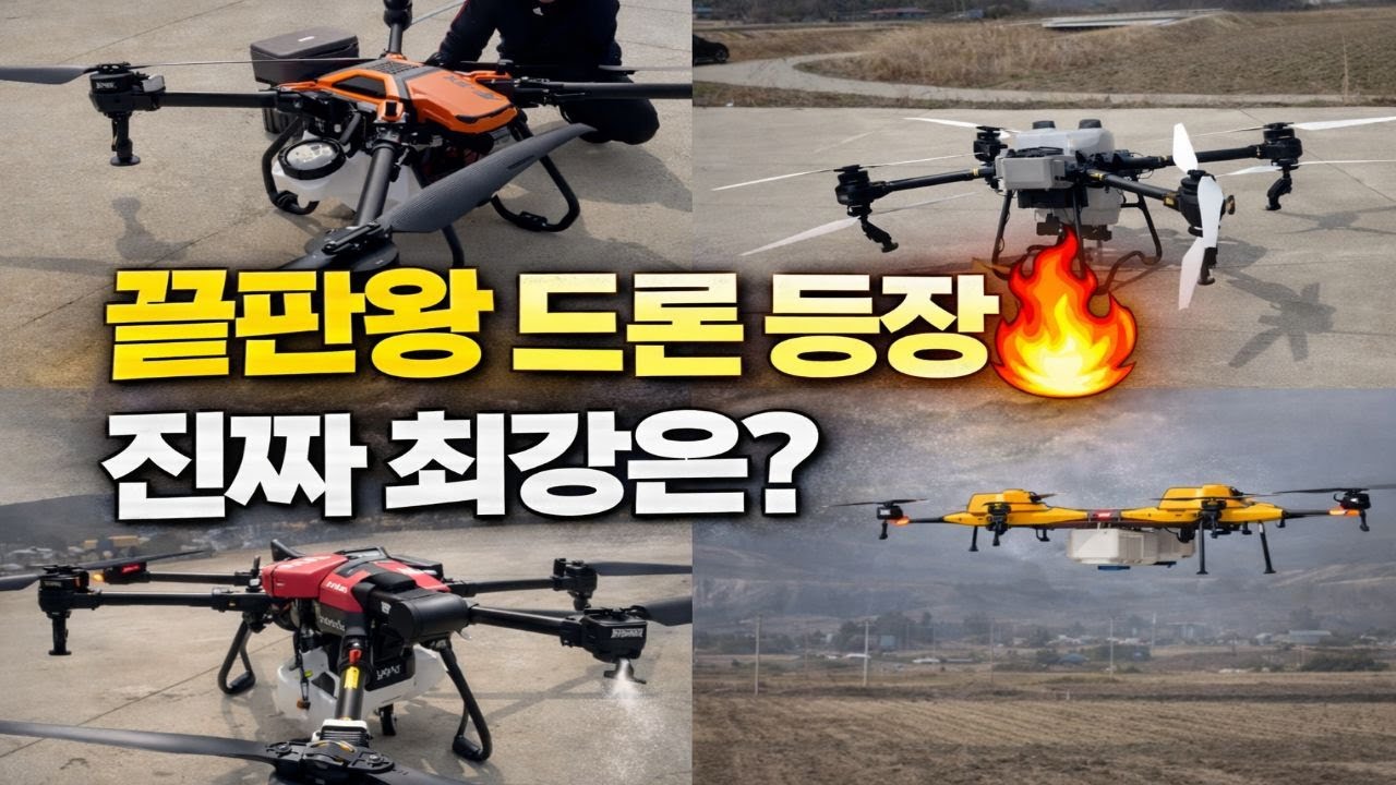 대형 농업용 드론 끝판왕 총출동! T50 vs KAD3300 vs P100Pro vs AF-FX