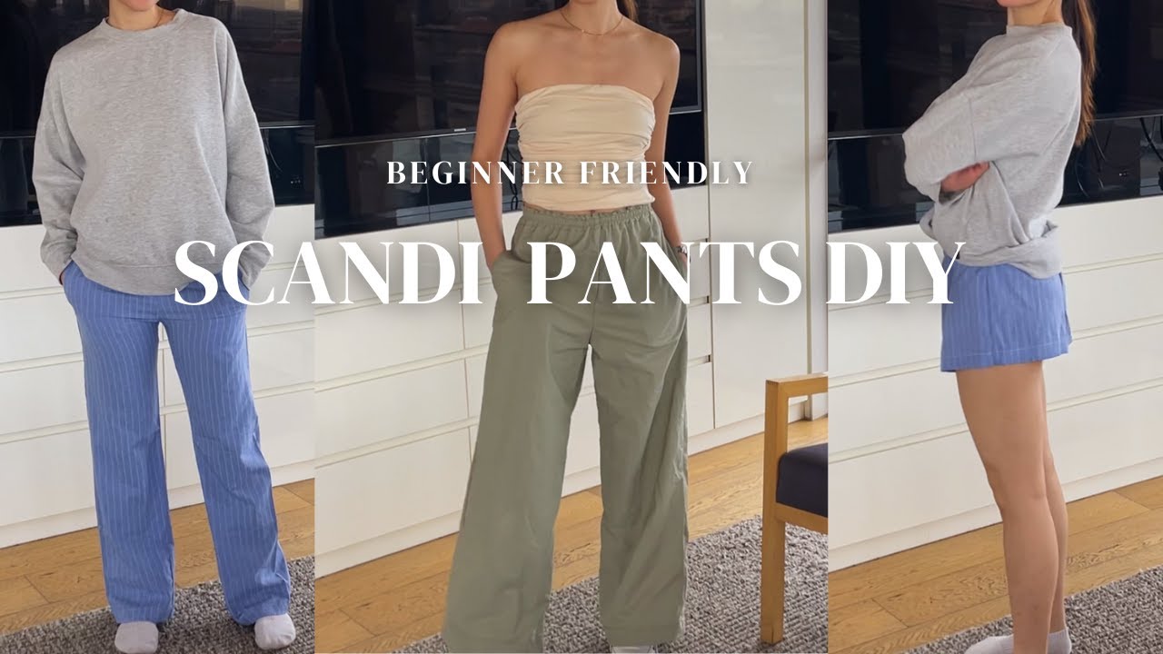 Easy Scandi Pants Sewing Tutorial ⏐ Sewing Pattern ⏐ Beginner Friendly