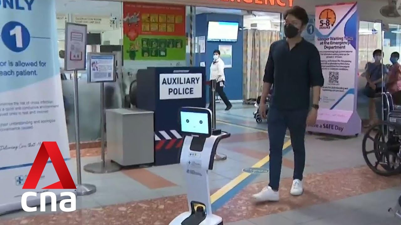 Robots at Changi General Hospital's emergency department help improve efficiency