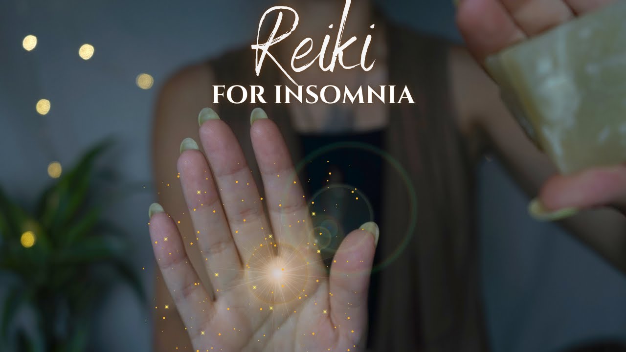 Reiki ASMR ~ Energy Healing for Insomnia | Hand Movements, Face Touching, Rain Sounds (No Talking)