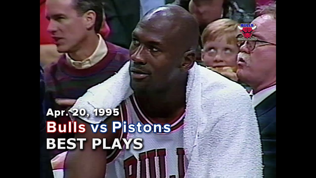 April 20, 1995 Bulls vs Pistons highlights