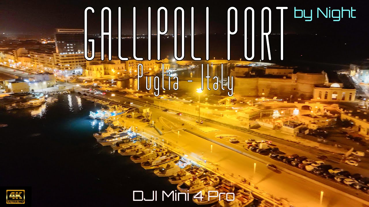 🇮🇹 Gallipoli Port, Puglia, Italy | DJI Mini 4 Pro 4K drone video