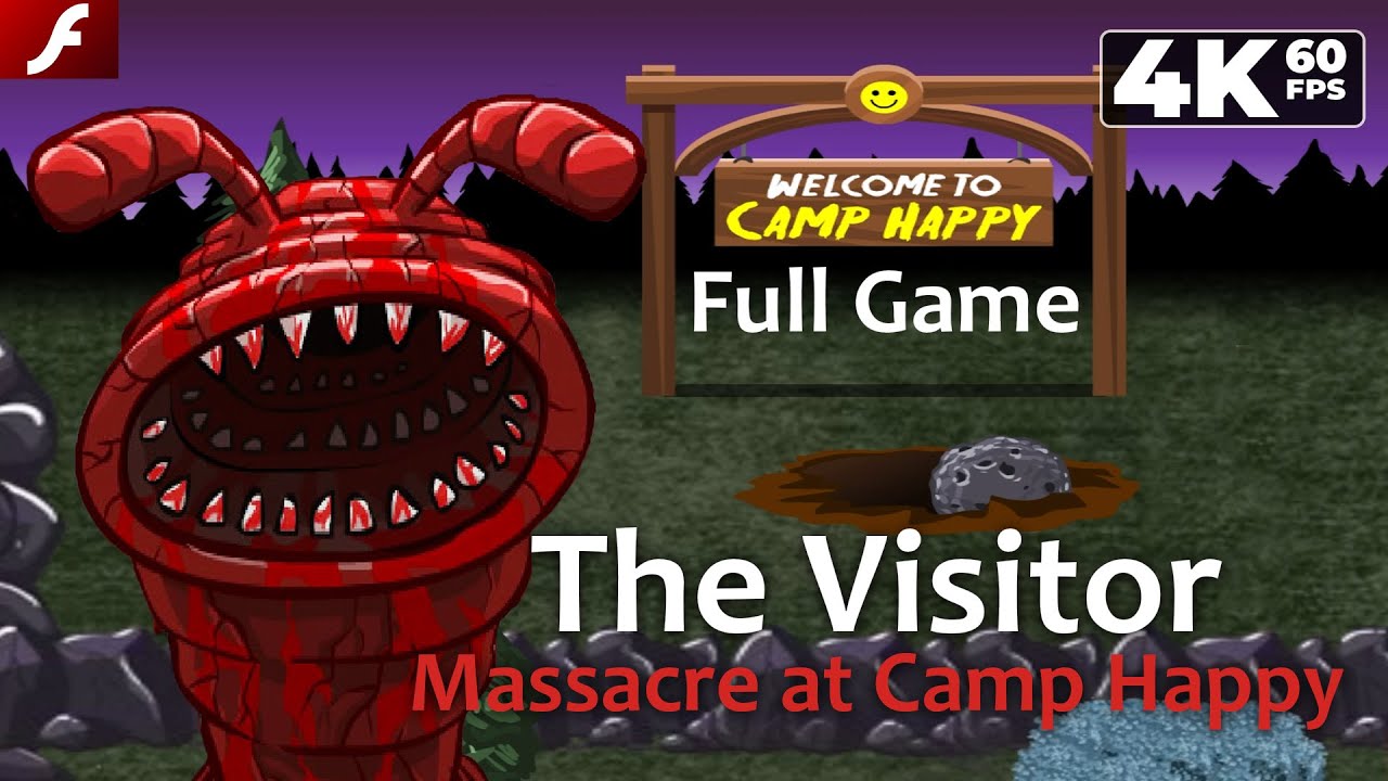 The Visitor: Massacre at Camp Happy (Flash) - Full Game 4K60 Walkthrough