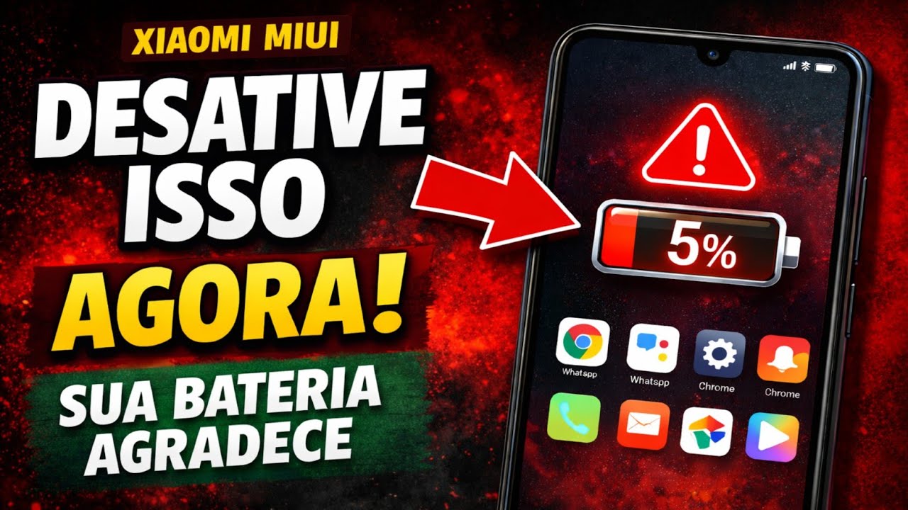 DESATIVE ESSAS FUNÇÕES NO SEU XIAOMI AGORA! ESSE É O MAIOR LADRÃO DE BATERIA