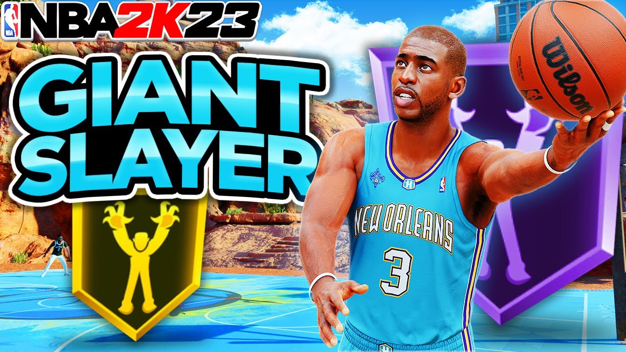 Best Finishing Badges on NBA 2K23 Giant Slayer by 2KLabs