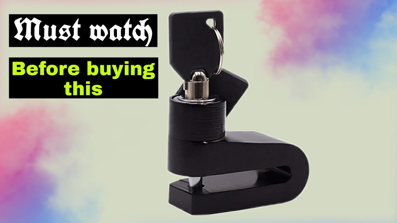Anti theft disc lock || U type disc lock under 150 || Watch before buying