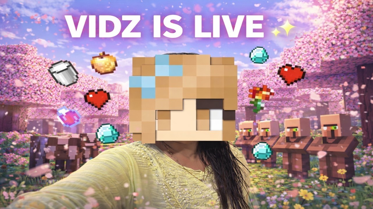 Minecraft Survival LIVE with Girl Gamer 🎮 Let’s Build Together