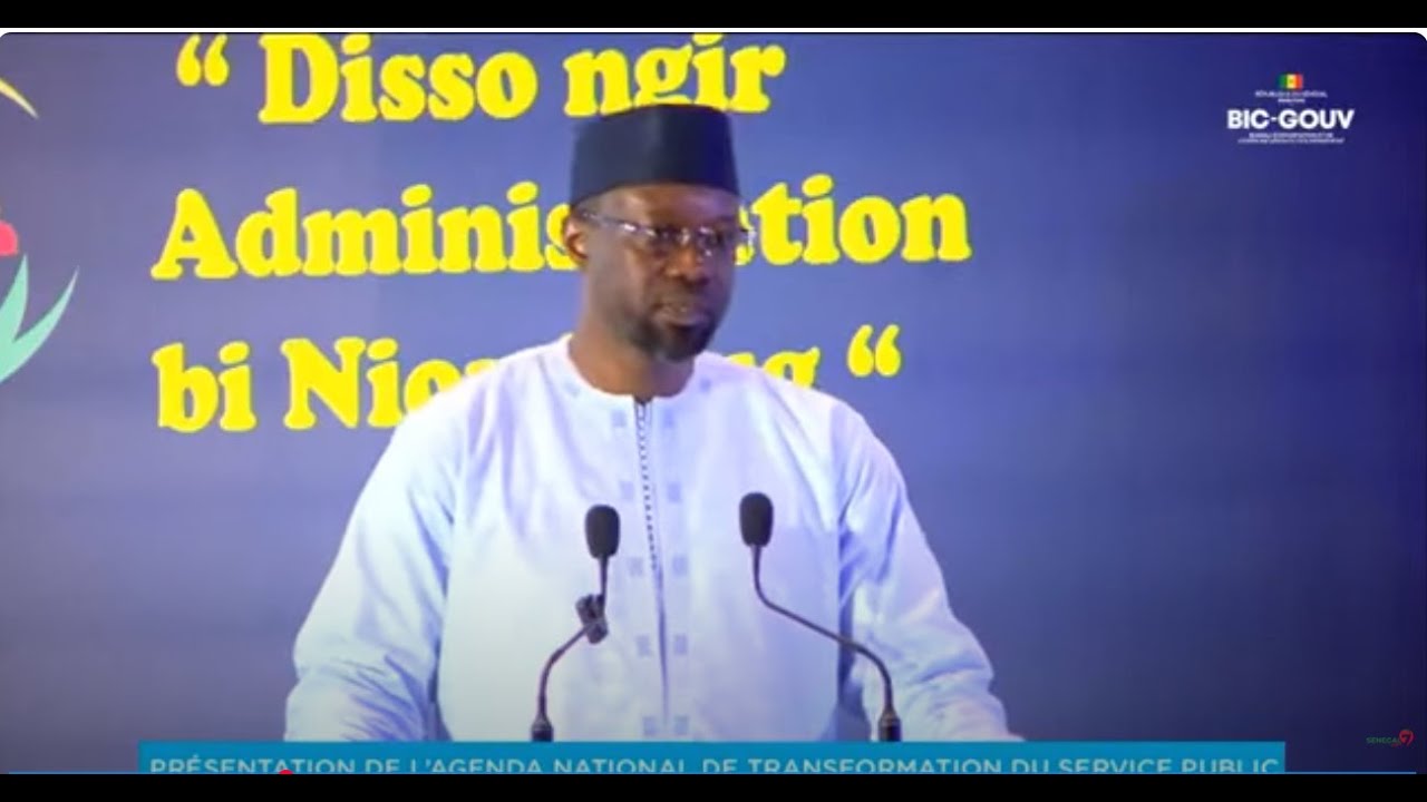 Discours percutant de SONKO à la présentation de l’ANTSP 