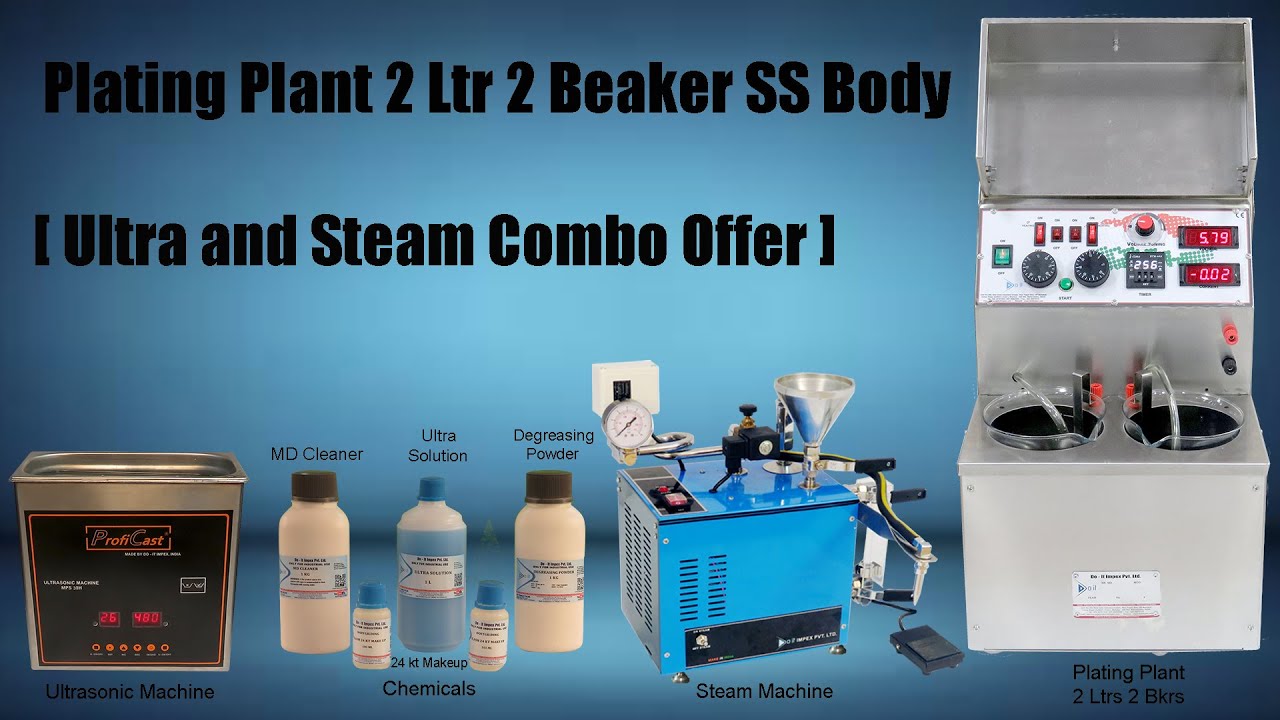 Plating Plant 2 Ltrs 2 Beaker Ultra Steam Combo | Doit Industries Limited