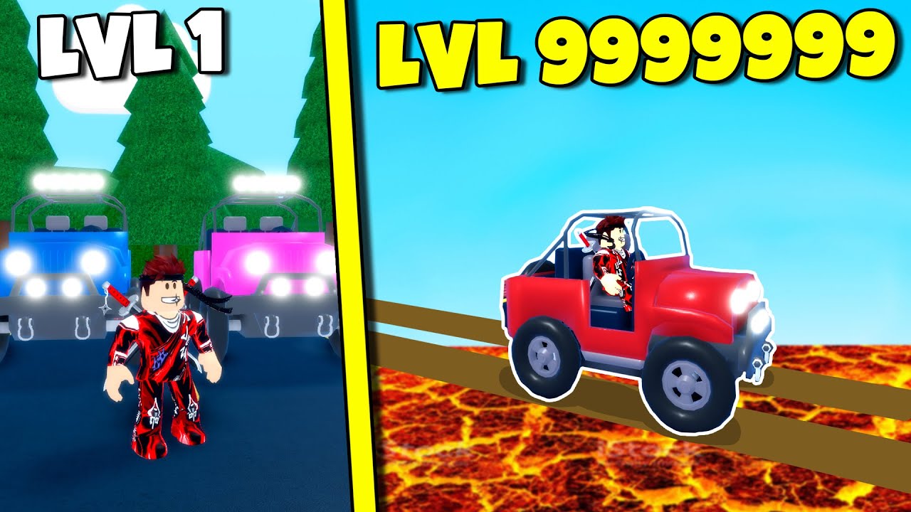 Обби 999,999,999 уровня на Джипе в Роблокс !