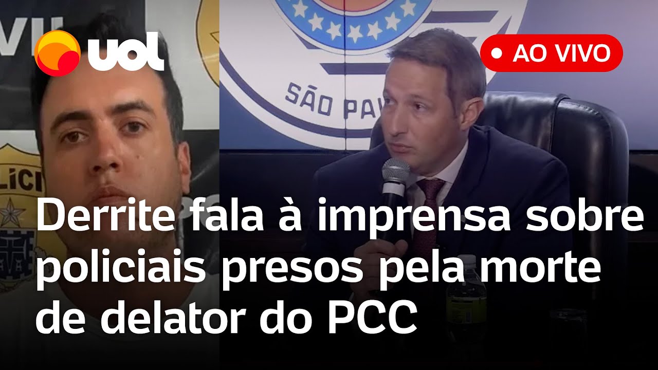 Caso Gritzbach: Derrite fala ao vivo sobre cabo da PM preso por assassinar delator do PCC; assista