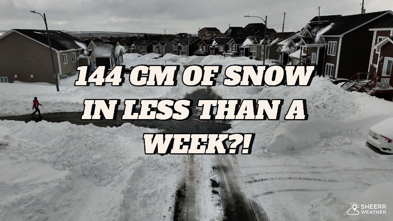 Paradise, Newfoundland & Labrador after 144 cm of snow in one week!