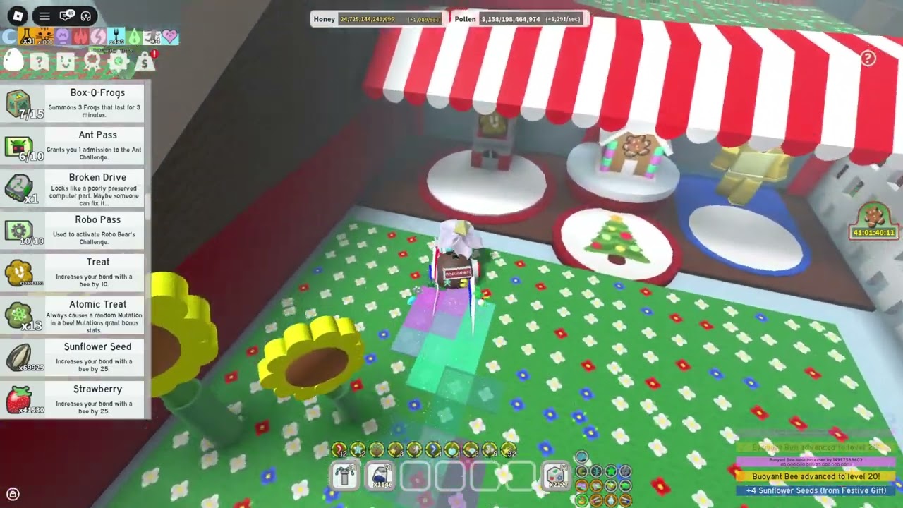 lvling up bees to lvl 20