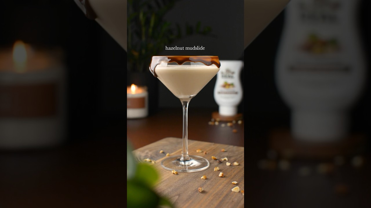 HAZELNUT MUDSLIDE 🌰 1oz vodka | 1oz coffee liqueur | 1.5oz Irish cream | 0.75oz Hazel Reàl