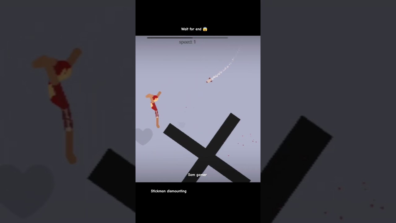 stickman dismounting in dangerous moment 😎😱 