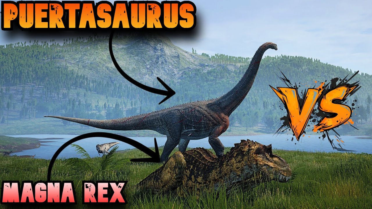 😱JAMAS IMAGINE QUE UN MAGNA REX🦖 PODRÍA ACABAR CON UN PUERTASAURUS EN THE ISLE 🦕 ¡ES UN TANQUE!