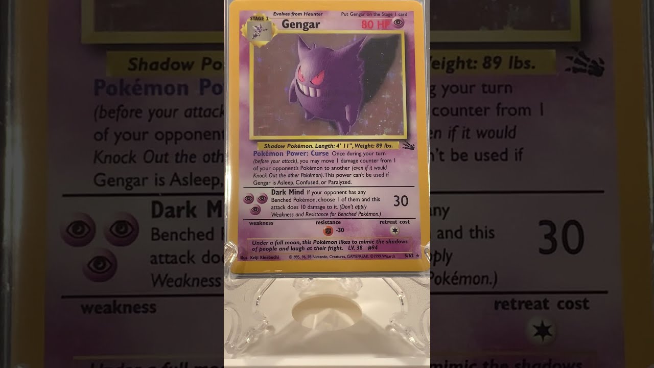 Gengar Holo 5/62 Fossil Set | Pokemon Collecting 