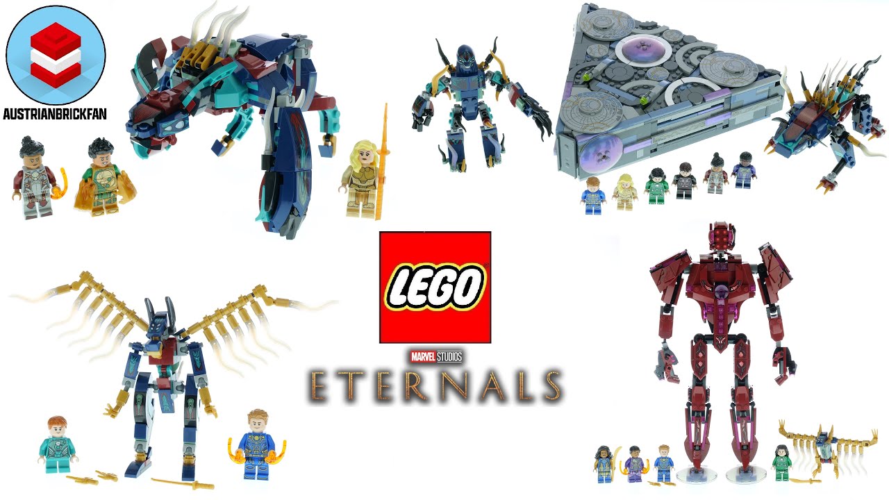 All LEGO Marvel Eternals Sets Compilation/Collection Speed Build
