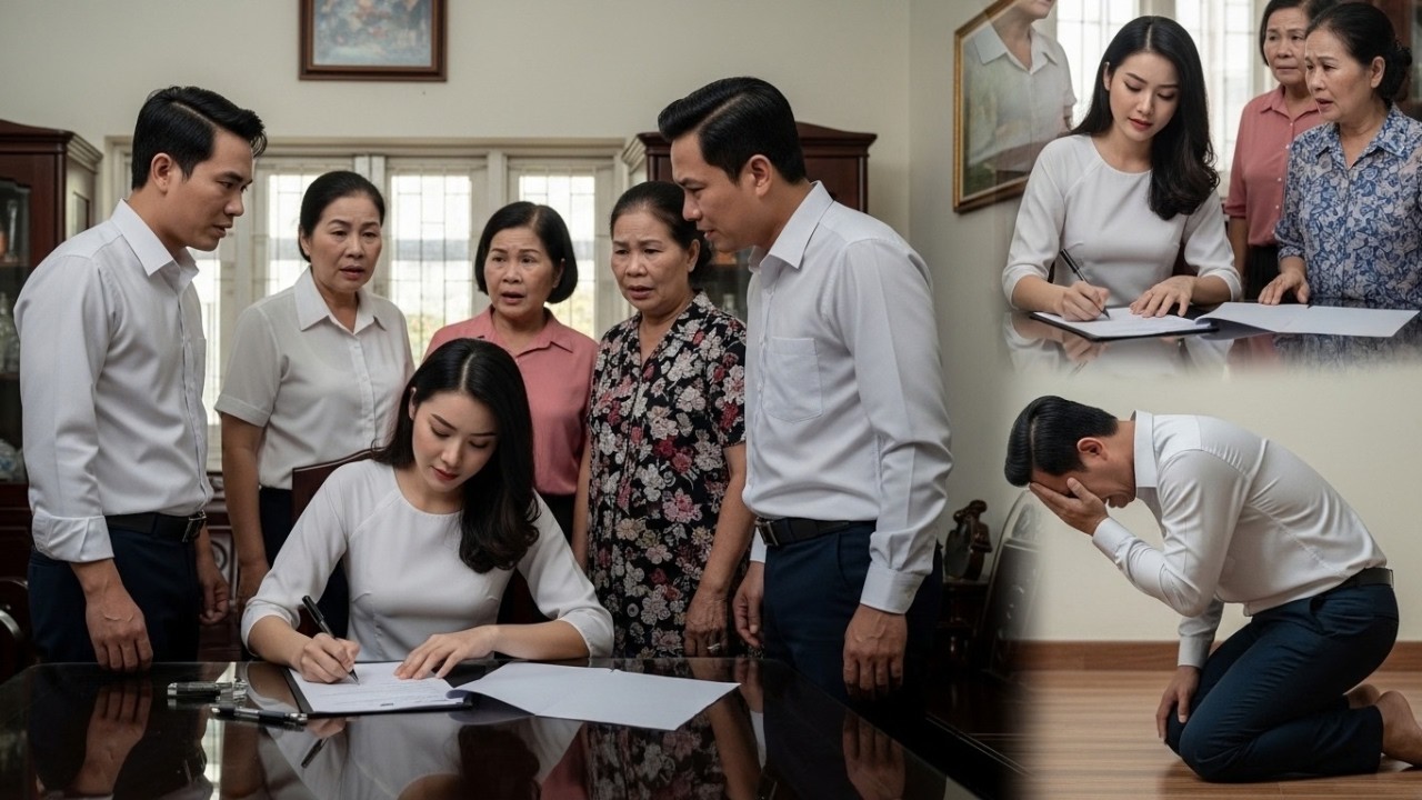 Anh Thách Tôi Ký Đơn Ly Hôn Trước Mặt Cả Họ – Không Ngờ Tôi Ký Thật, 2 Năm Sau Anh Quỳ Khóc Xin Tha