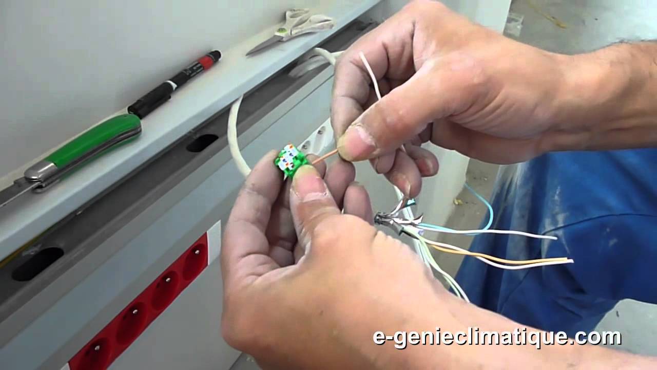 EE-Câblage RJ45 coté utilisateur (goulotte)