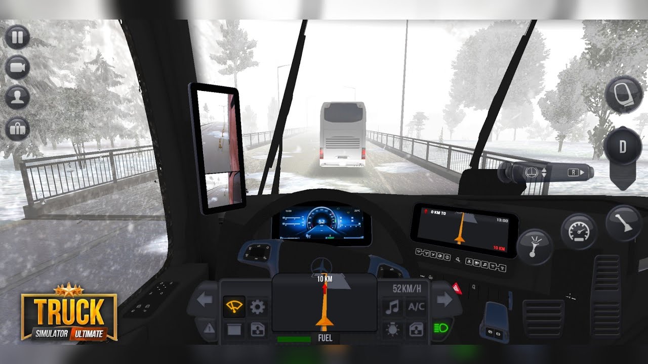Truck Simulator: Ultimate - Snowy Weather/ Blizzard GamePlay (Mercedes-Benz Actros)