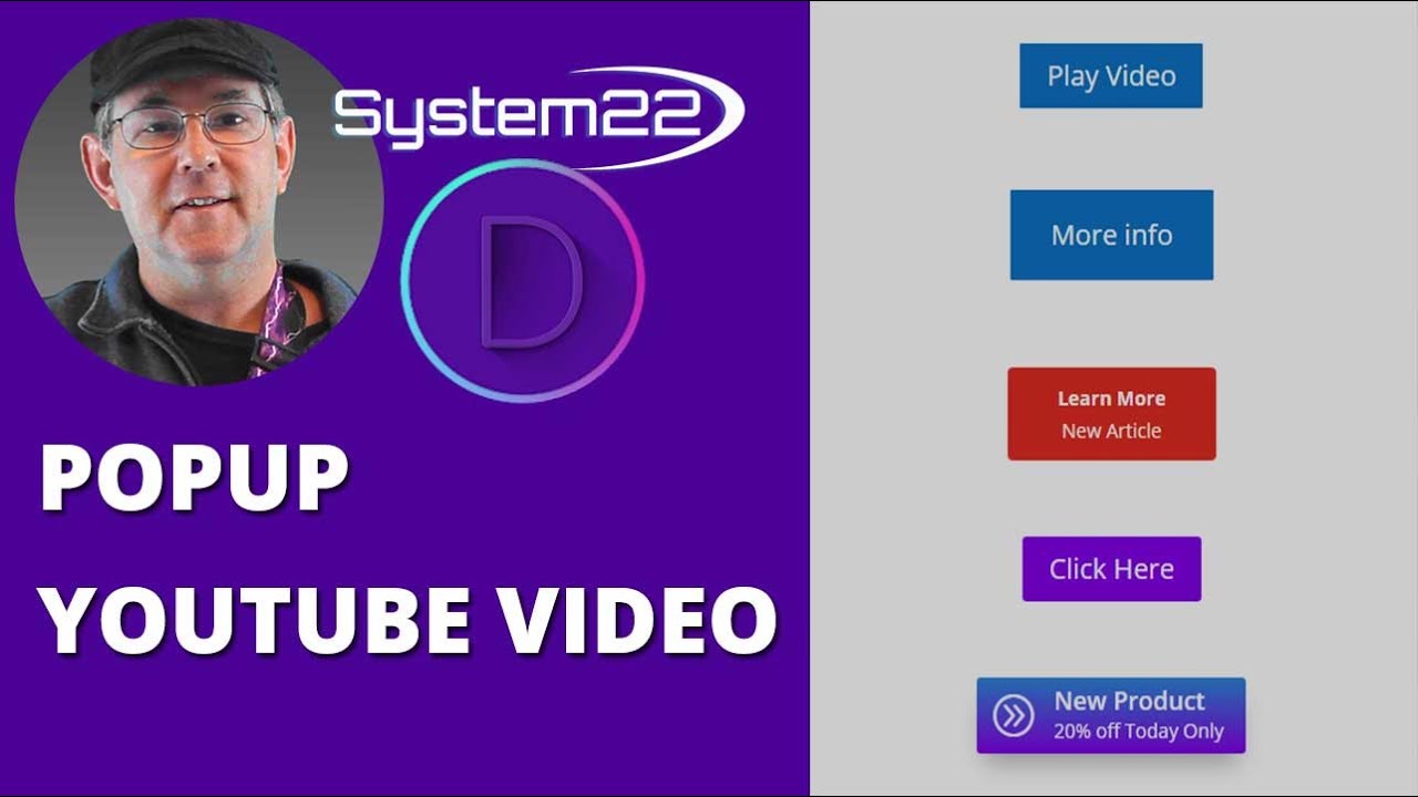 How to Popup A YouTube Video From A Button With Divi Supreme Modules 👍