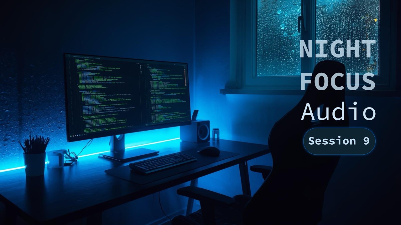 Night Focus Audio Session 9 - Deep Focus for Coding & Late Night | Cozy Ambient | 1Hr Instrumental