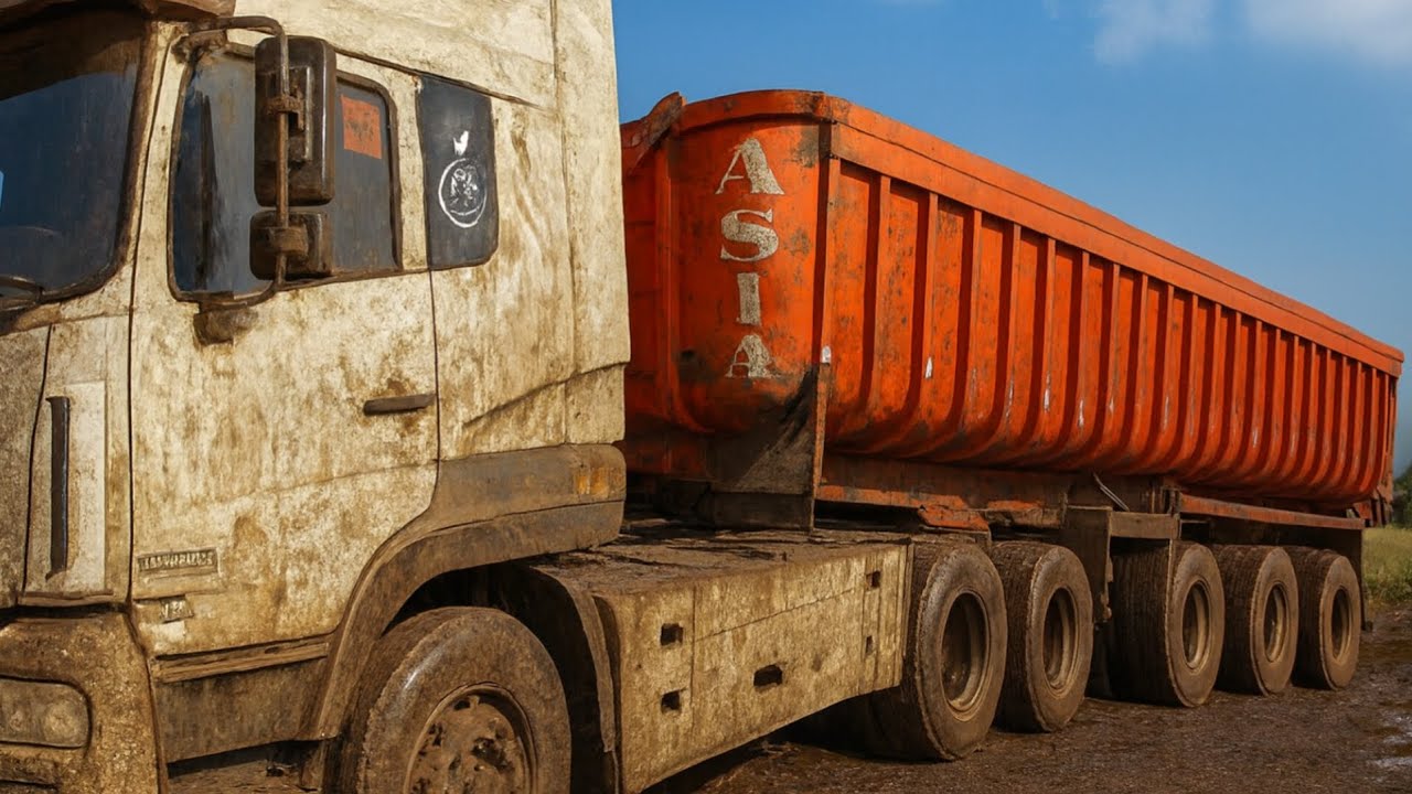 Ultimate Wash: Transforming a Mud-Covered Heavy Truck into Stunning Beauty! 🚛🧼