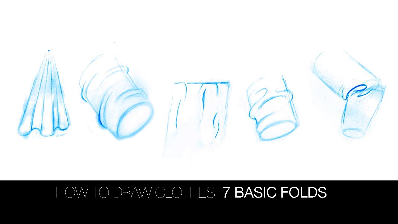 how to draw folds and drapery:the 7 basic folds