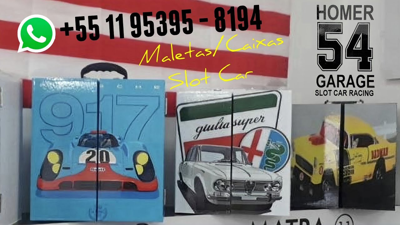 MALETAS e CAIXAS PERSONALIZADAS HOMER GARAGE 54 