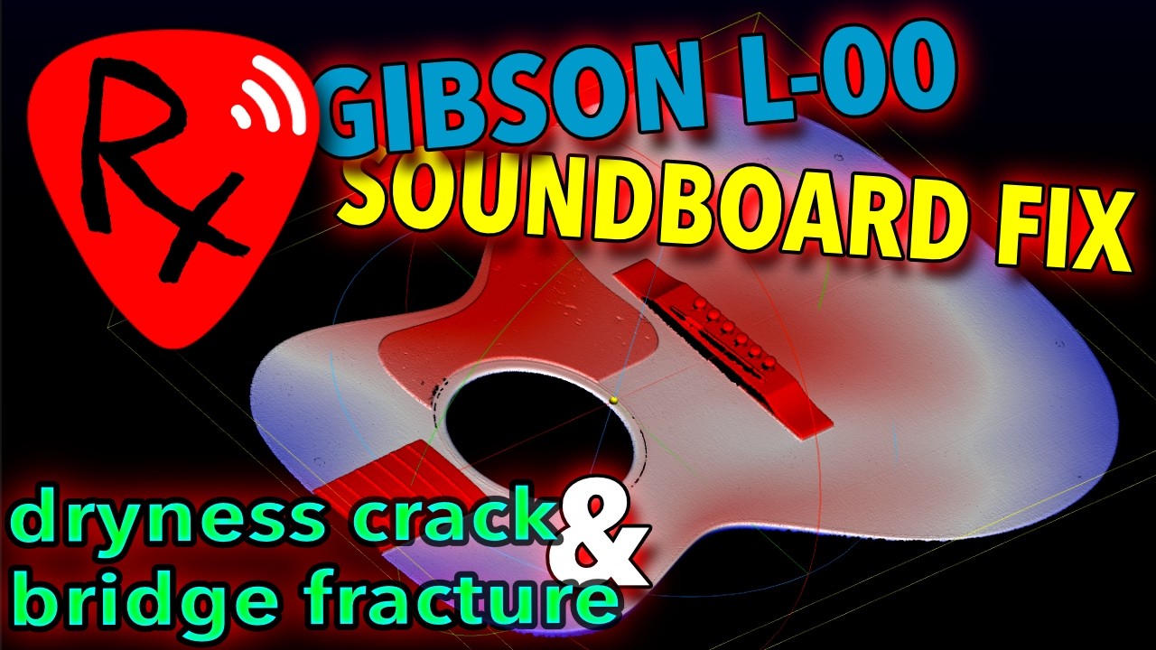 Gibson L-00 Studio Structural Repairs - bridge fracture repair - part 3