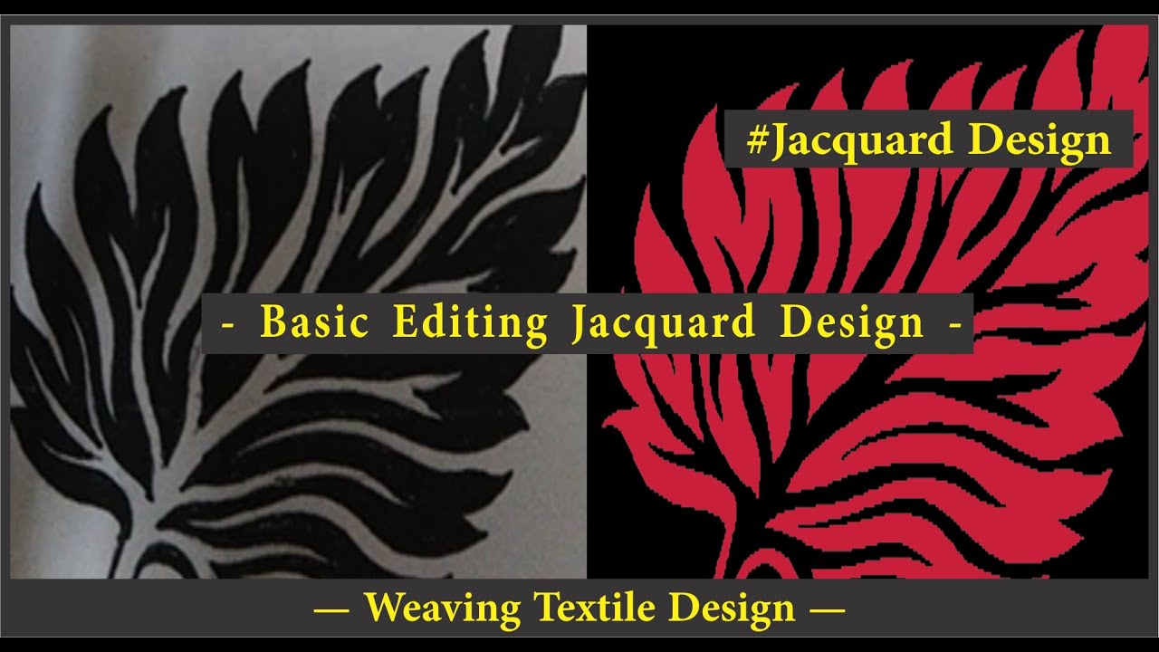 JACQUARD DESIGN | Basic Butta Design Editing | Weaving Textile Design | MID