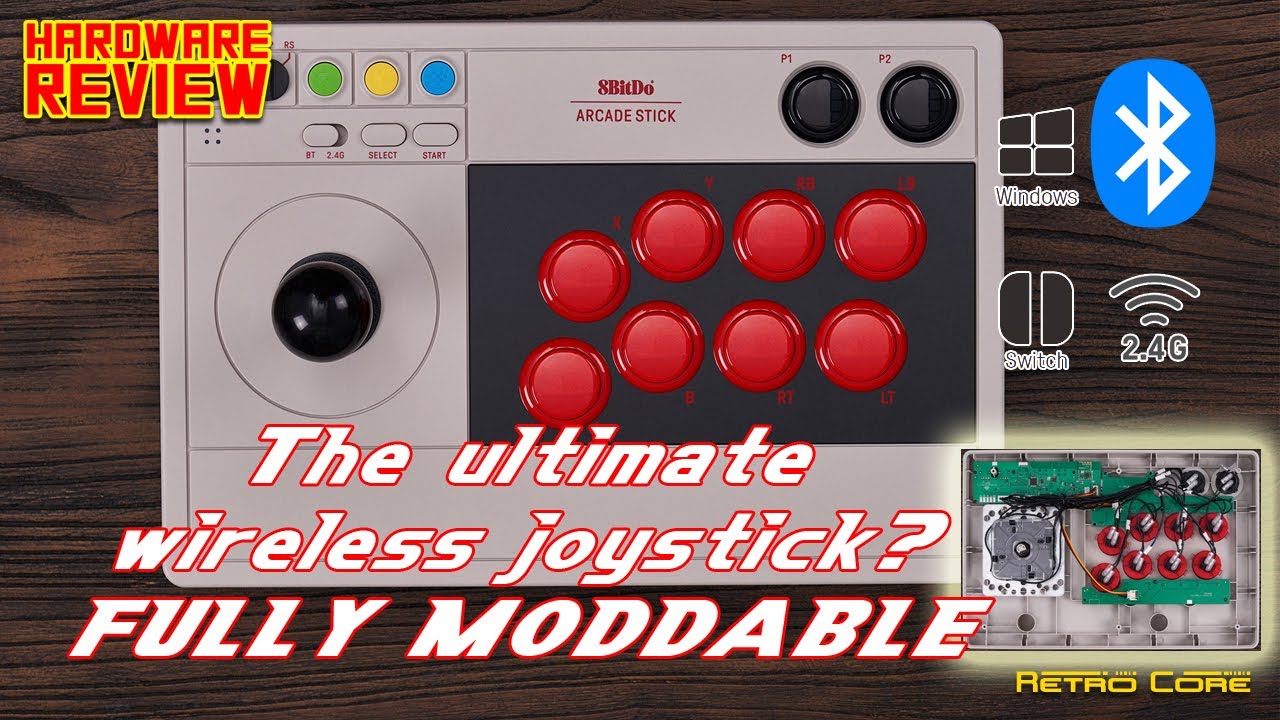 Fully Moddable - 8BitDo Arcade Stick V3 - Unboxing & Review