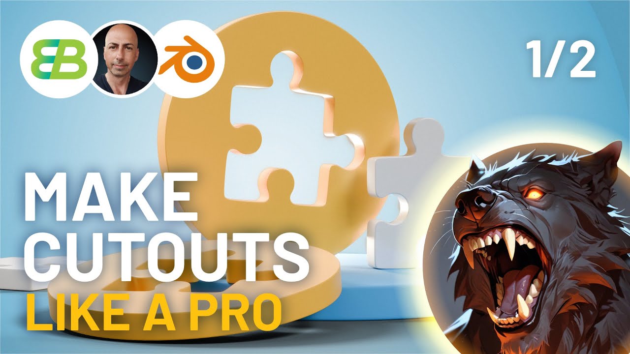 Make Cutouts Like a Pro - Blender Bites - Blender Tutorial - Part 1 of 2