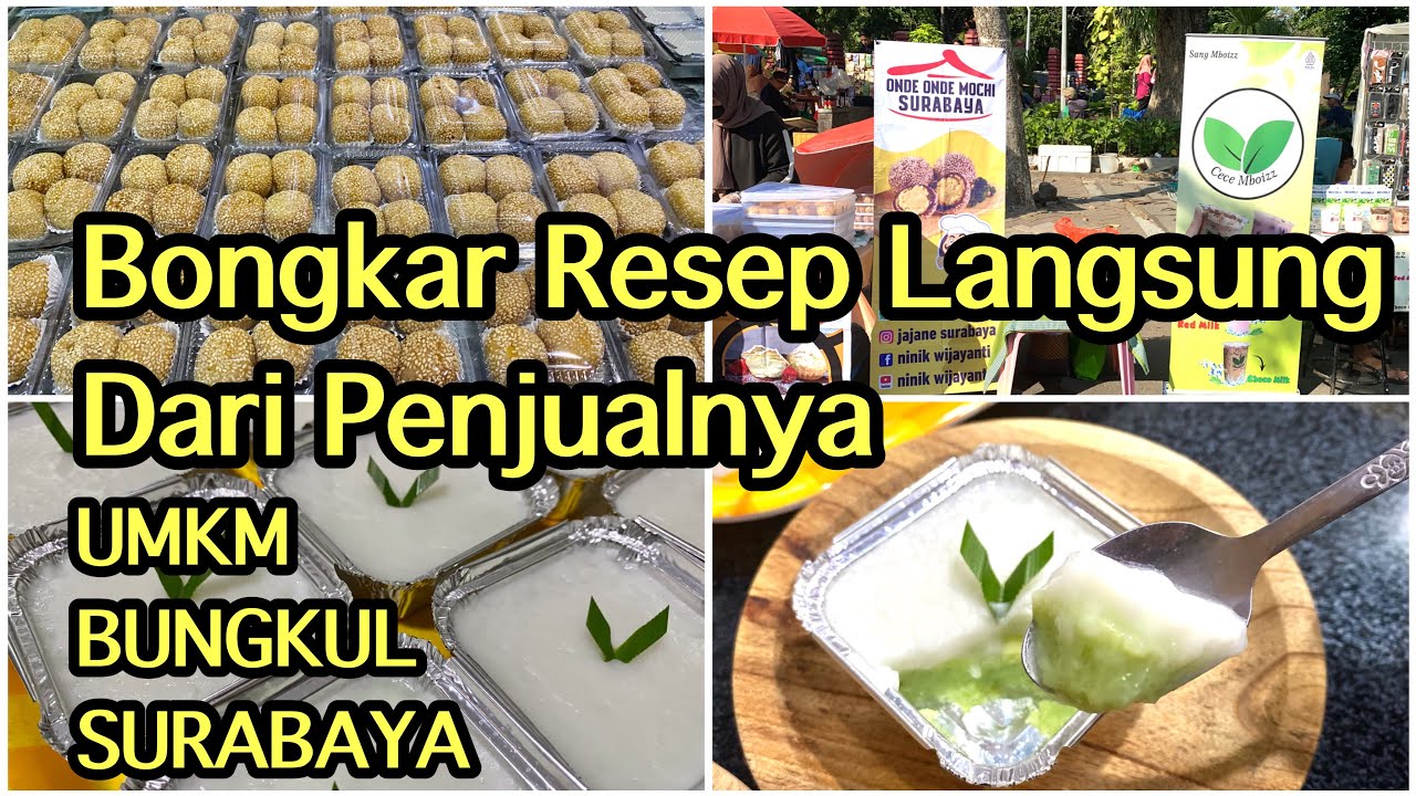 Bongkar Resep Onde Onde Mochi Langsung Dari Pedagangnya || Jualan Di Taman Bungkul Surabaya