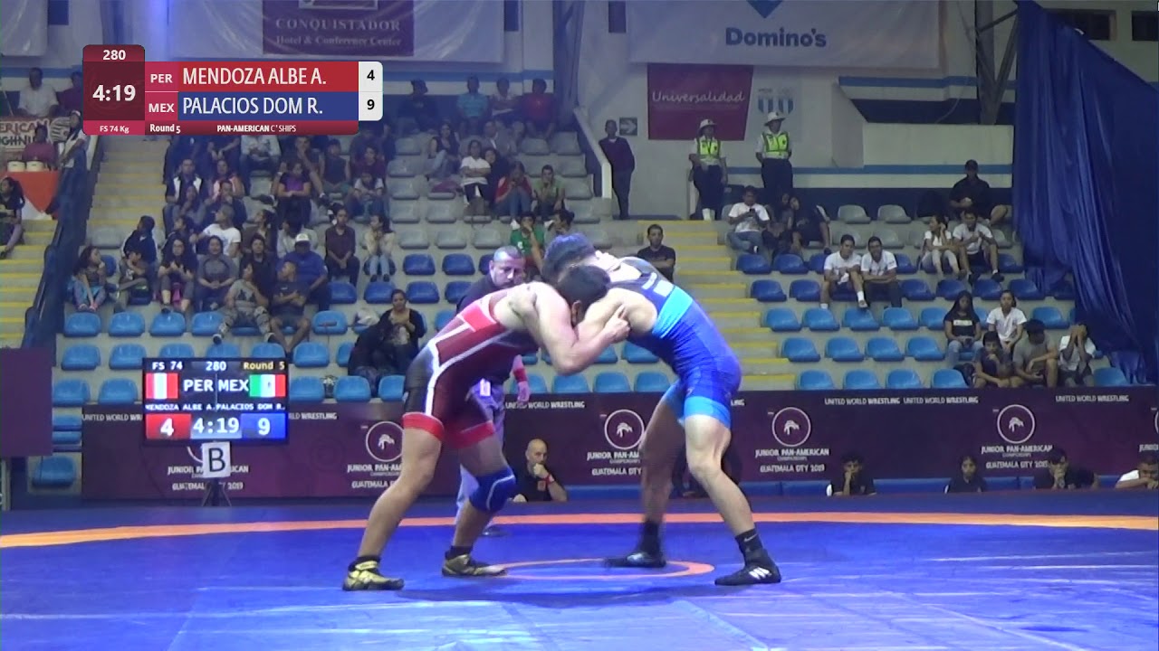 Round 5 FS - 74 kg: A. MENDOZA ALBE (PER) v. R. PALACIOS DOM (MEX)