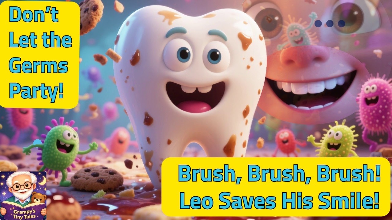 Leo’s Sparkly Smile🪥 Educational Story for Kids About Brushing Teeth🌟