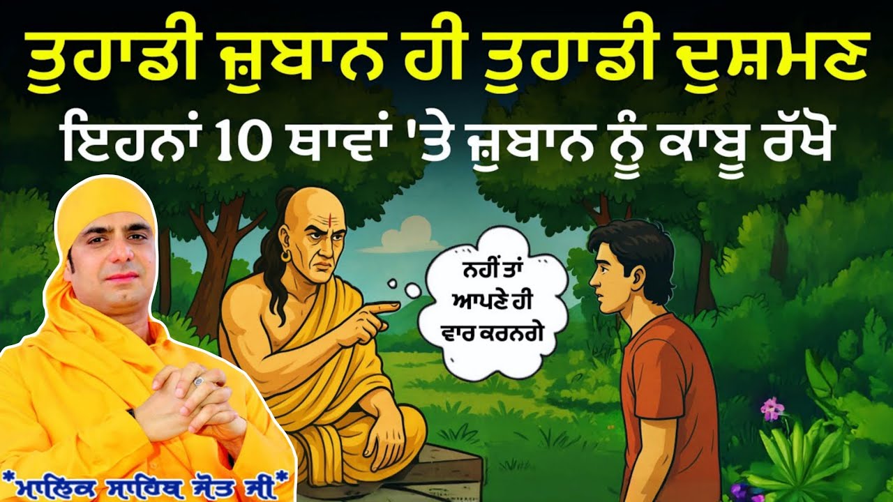 ਤੁਹਾਡੀ ਜ਼ੁਬਾਨ ਹੀ ਤੁਹਾਡੀ ਦੁਸ਼ਮਣ 😱 ਇਹਨਾਂ 10 ਥਾਵਾਂ ਤੇ ਜ਼ੁਬਾਨ ਨੂੰ ਕਾਬੂ ਰੱਖੋ । Malik Sahib Jot Ji 🌹