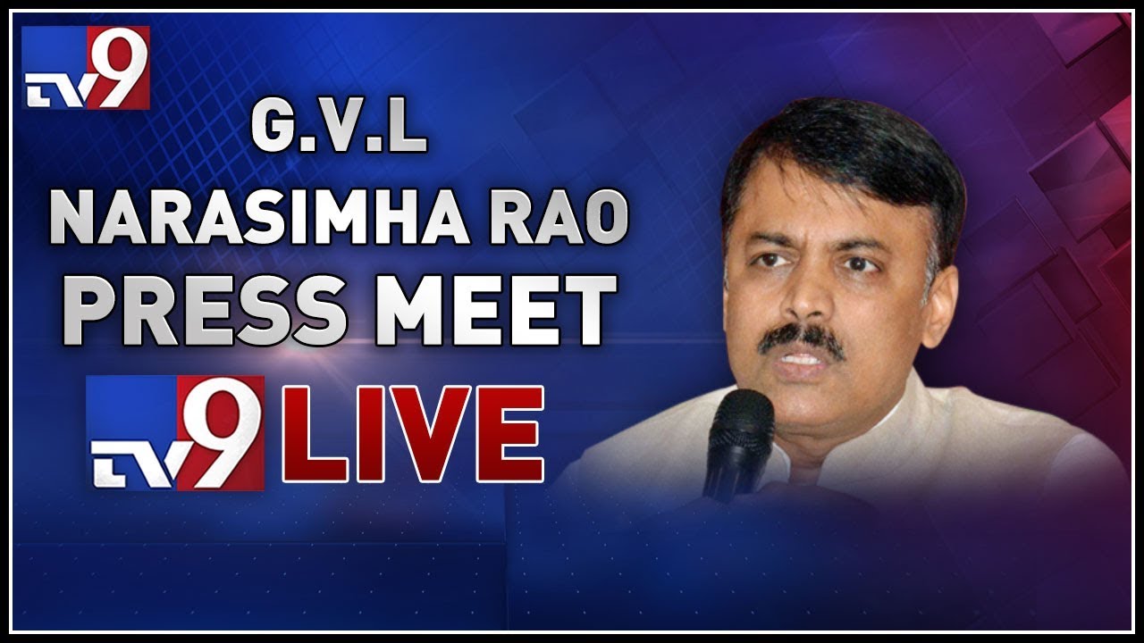 BJP leader GVL Narasimha Rao Press Meet || LIVE   - TV9