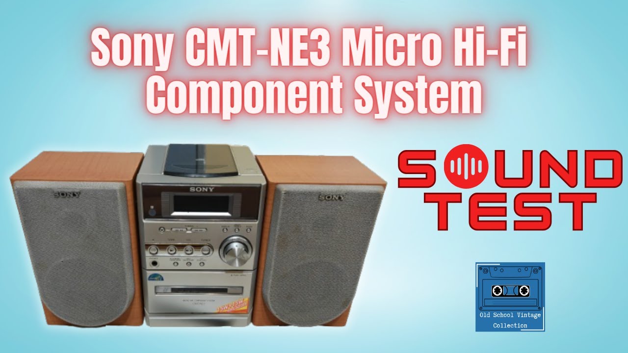 Sony CMT-NE3 Micro Hifi System Sound Test