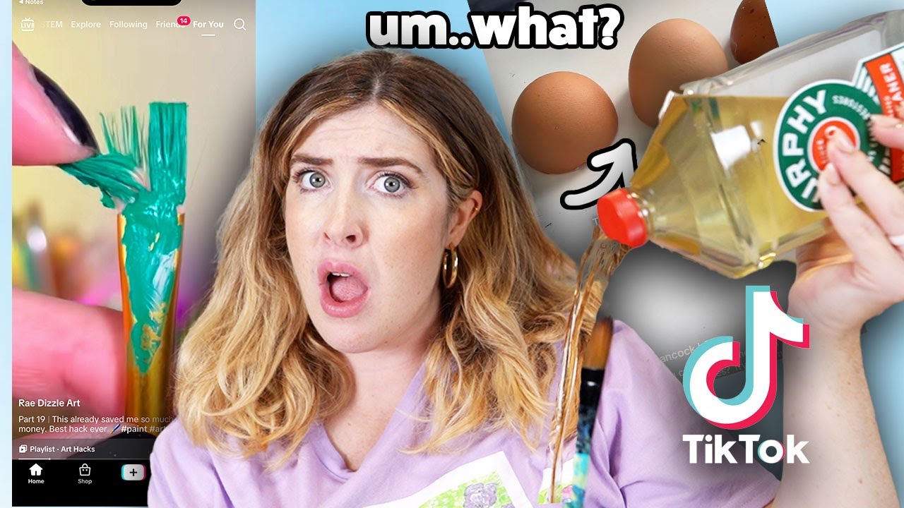 I Tested TikTok's BIZARRE Art Hacks..*NO Way This Works..*