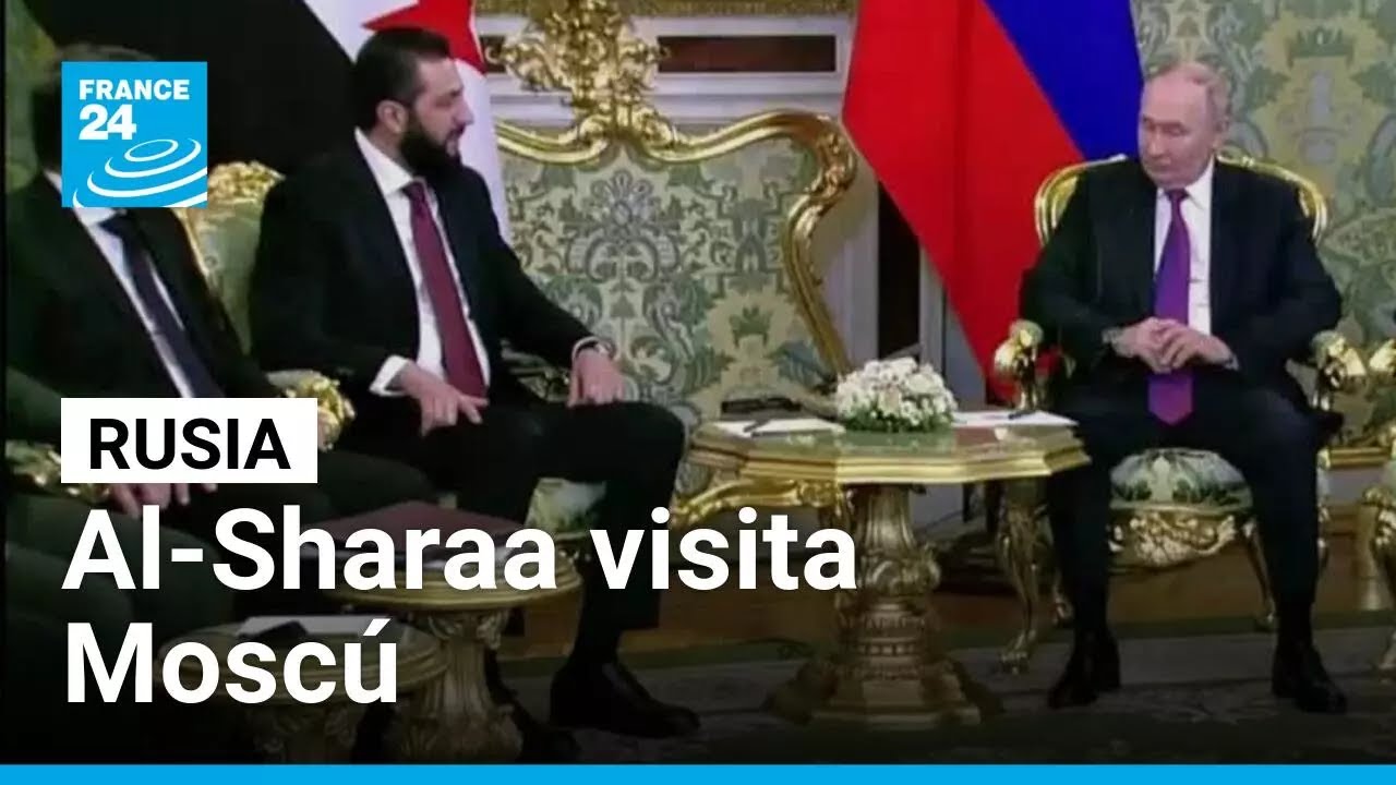Ahmed al-Sharaa de visita en Moscú para hablar sobre las bases militares rusas en Siria