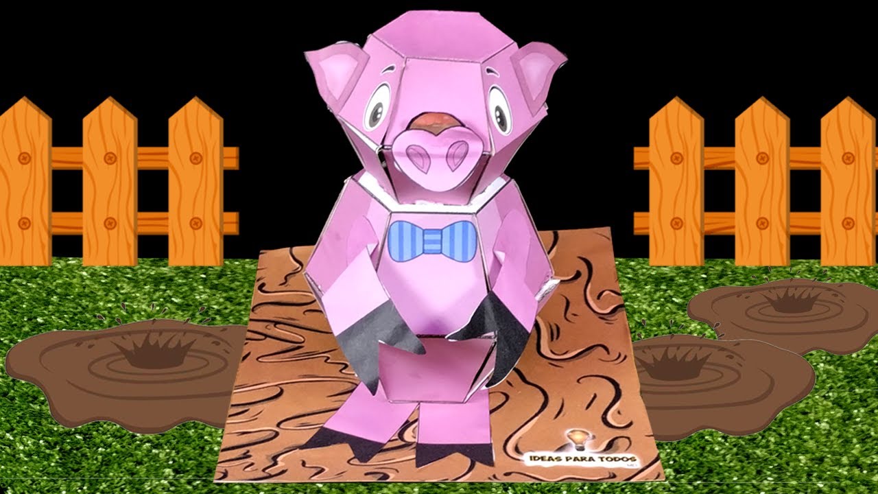 Cómo hacer un Cerdito bomba (Kamikara) - Plantillas Gratis!